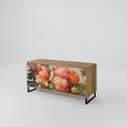 STYLISH BEAUTY Móvel de TV Compacto de 2 Portas