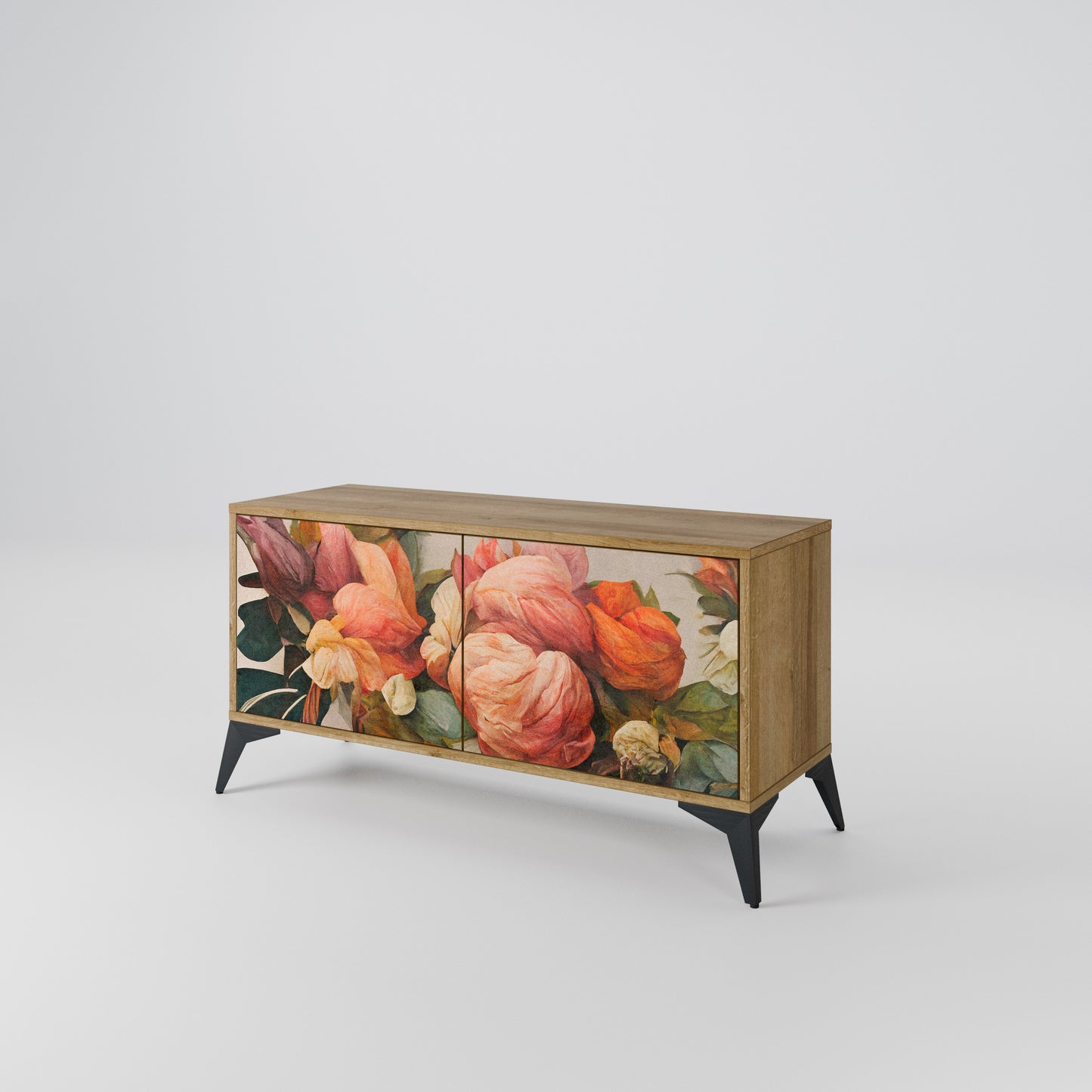 STYLISH BEAUTY Móvel de TV Compacto de 2 Portas