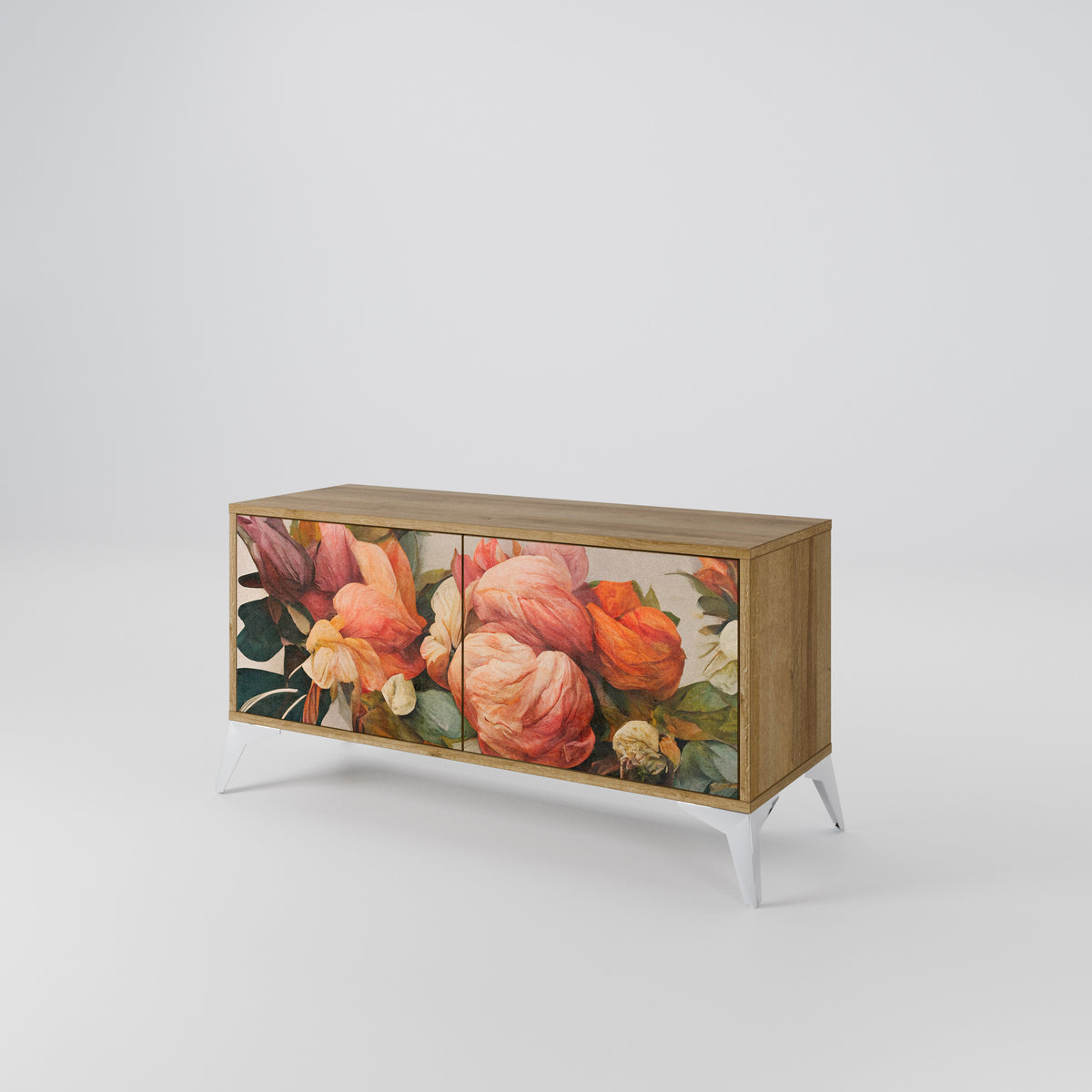 STYLISH BEAUTY Móvel de TV Compacto de 2 Portas
