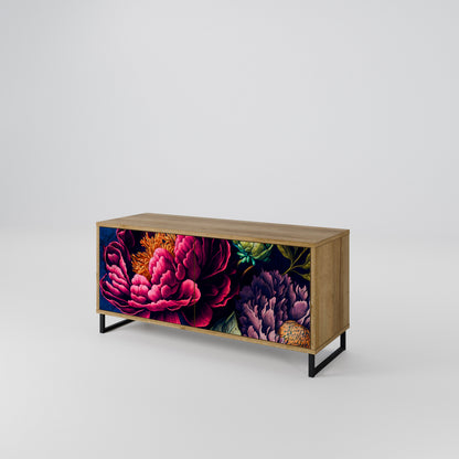BLOOMING ELEGANCE Móvel de TV Compacto de 2 Portas