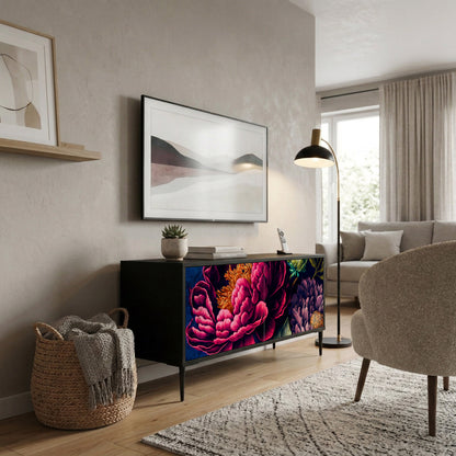 BLOOMING ELEGANCE Móvel de TV Compacto de 2 Portas