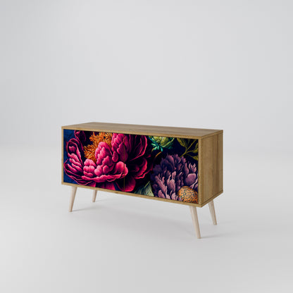 BLOOMING ELEGANCE Móvel de TV Compacto de 2 Portas