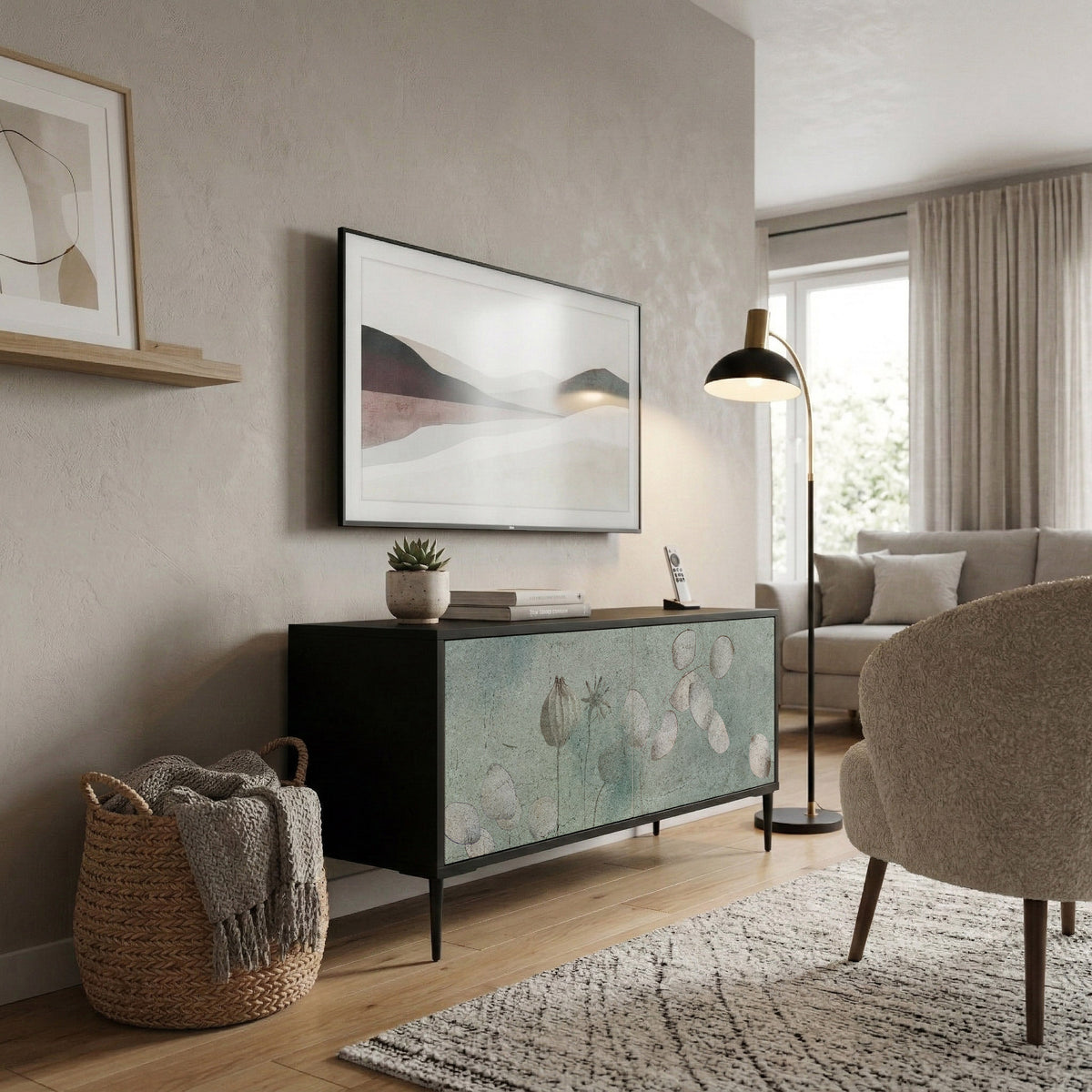 NIGHT LADY Compact 2-Door TV Cabinet