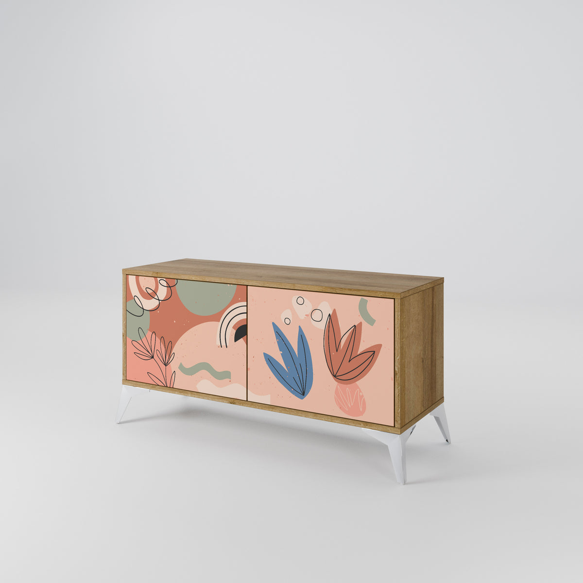 PASTEL DESTINY Compact 2-Door TV Cabinet