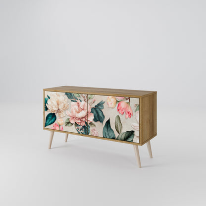 FLORAL GRACE Móvel de TV Compacto de 2 Portas