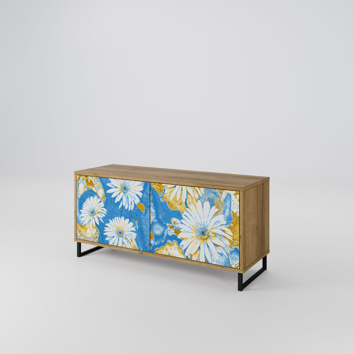 DAISY LUXE Móvel de TV Compacto de 2 Portas