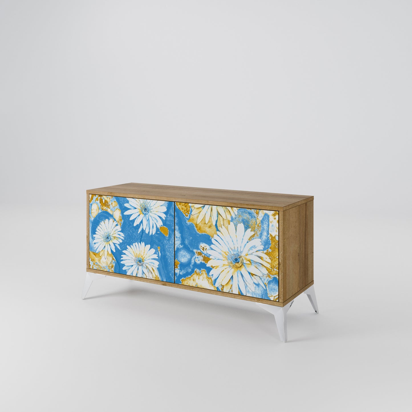 DAISY LUXE Móvel de TV Compacto de 2 Portas