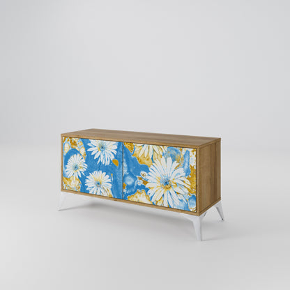 DAISY LUXE Móvel de TV Compacto de 2 Portas