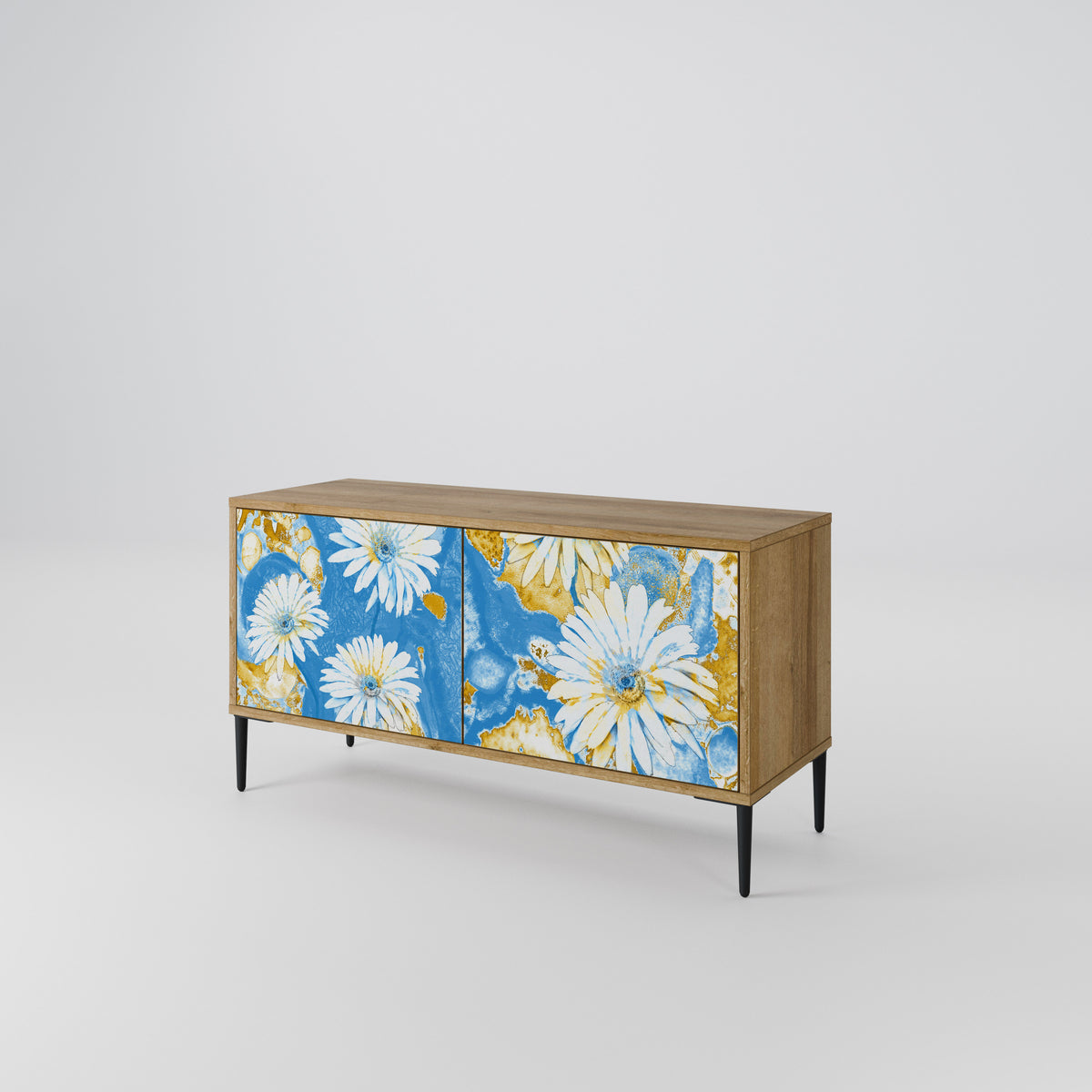DAISY LUXE Móvel de TV Compacto de 2 Portas