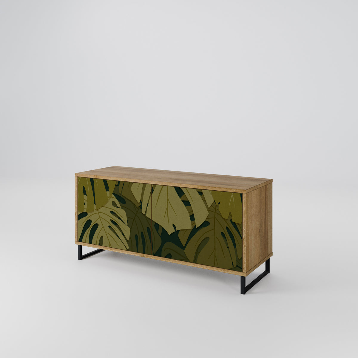 TROPICAL BEAUTY Móvel de TV Compacto de 2 Portas