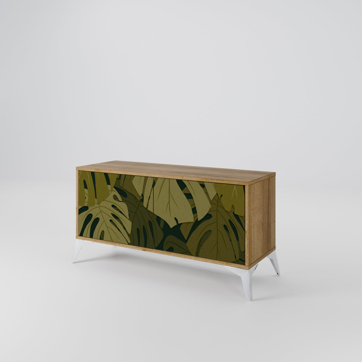 TROPICAL BEAUTY Móvel de TV Compacto de 2 Portas