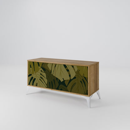 TROPICAL BEAUTY Móvel de TV Compacto de 2 Portas