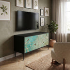 BLOOMING CHARM Compact 2-Door TV Cabinet