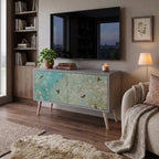 BLOOMING CHARM Compact 2-Door TV Cabinet