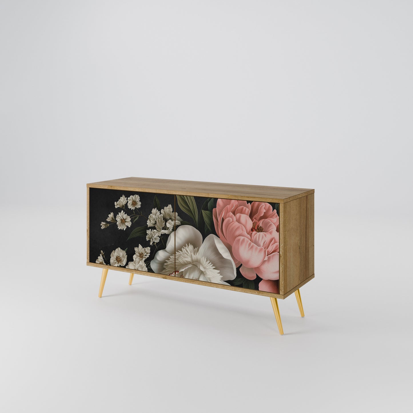 LUSH ELEGANCE Móvel de TV Compacto de 2 Portas