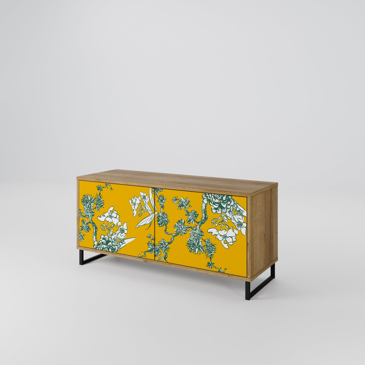 YELLOW CHINOISERIE Móvel de TV Compacto de 2 Portas