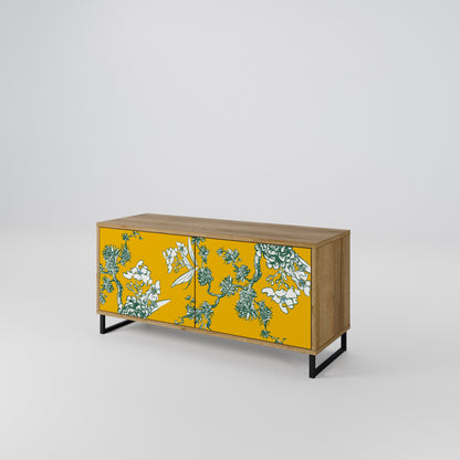 YELLOW CHINOISERIE Móvel de TV Compacto de 2 Portas