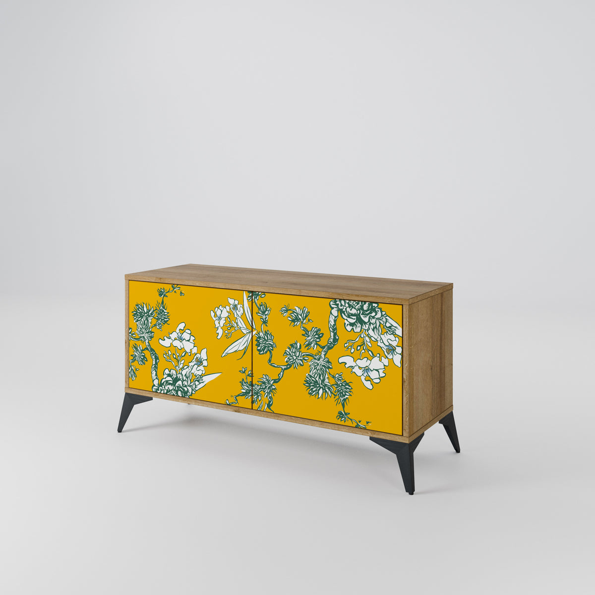 YELLOW CHINOISERIE Móvel de TV Compacto de 2 Portas