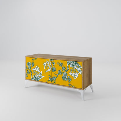 YELLOW CHINOISERIE Móvel de TV Compacto de 2 Portas