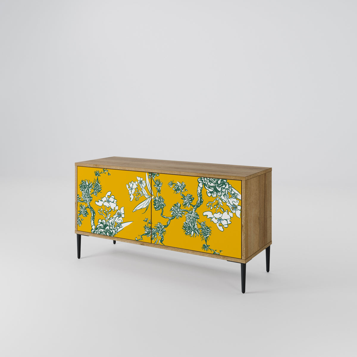 YELLOW CHINOISERIE Móvel de TV Compacto de 2 Portas