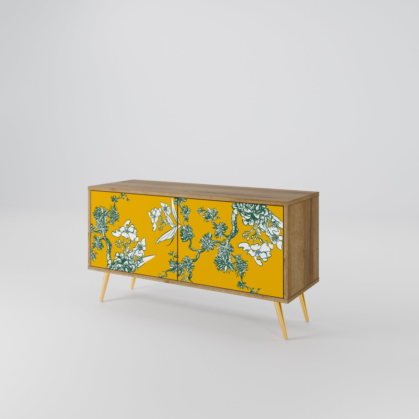 YELLOW CHINOISERIE Móvel de TV Compacto de 2 Portas