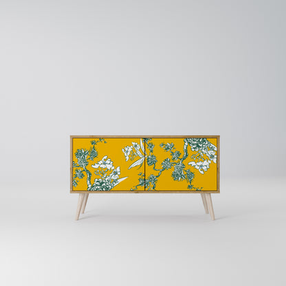 YELLOW CHINOISERIE Móvel de TV Compacto de 2 Portas