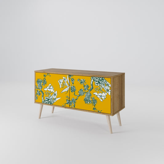 YELLOW CHINOISERIE Móvel de TV Compacto de 2 Portas