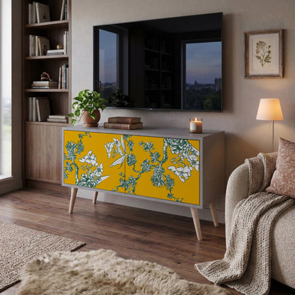 YELLOW CHINOISERIE Móvel de TV Compacto de 2 Portas