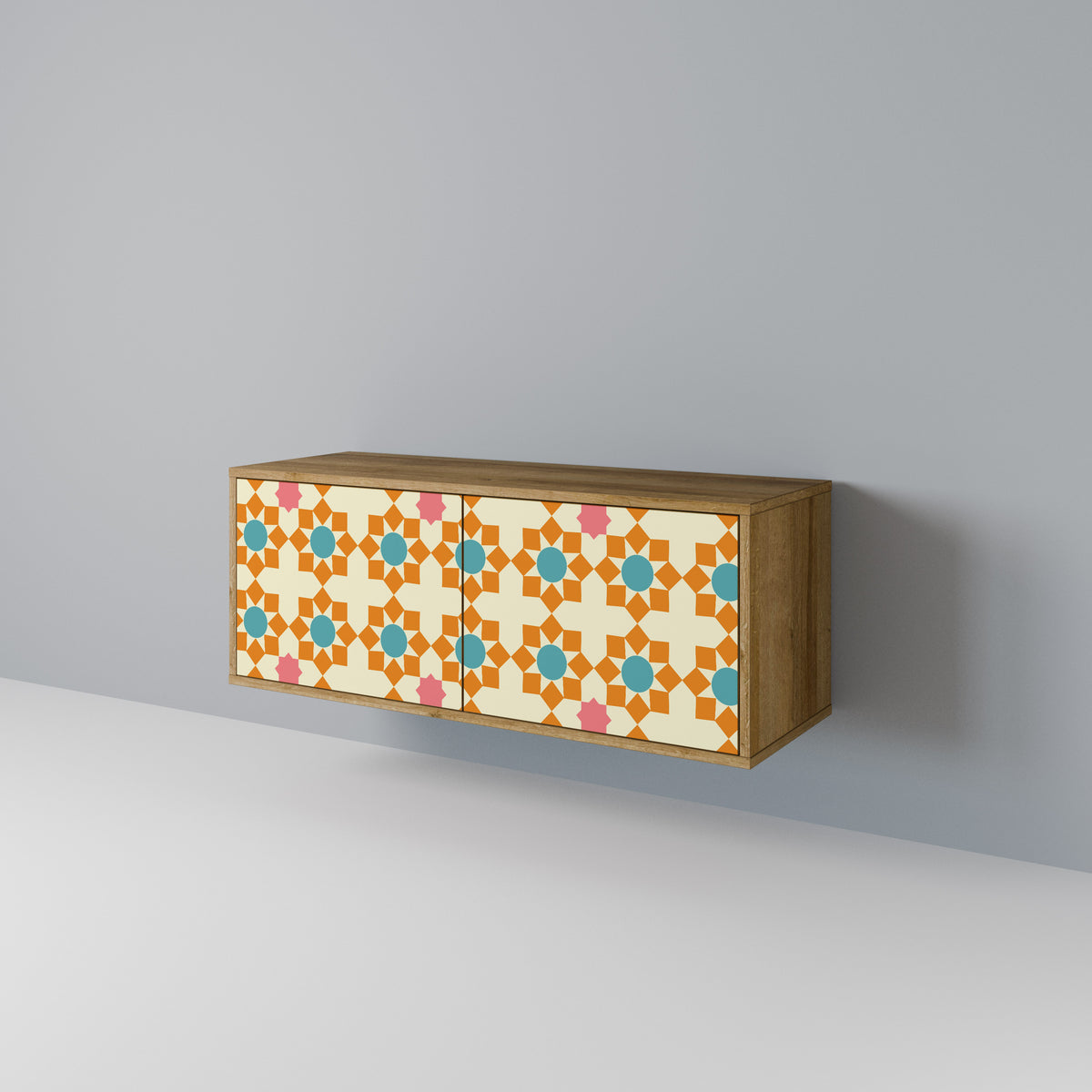 FLORAL DECOR Móvel de TV Compacto de 2 Portas