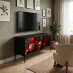 DAHLIAS AND POMEGRANATES Móvel de TV Compacto de 2 Portas