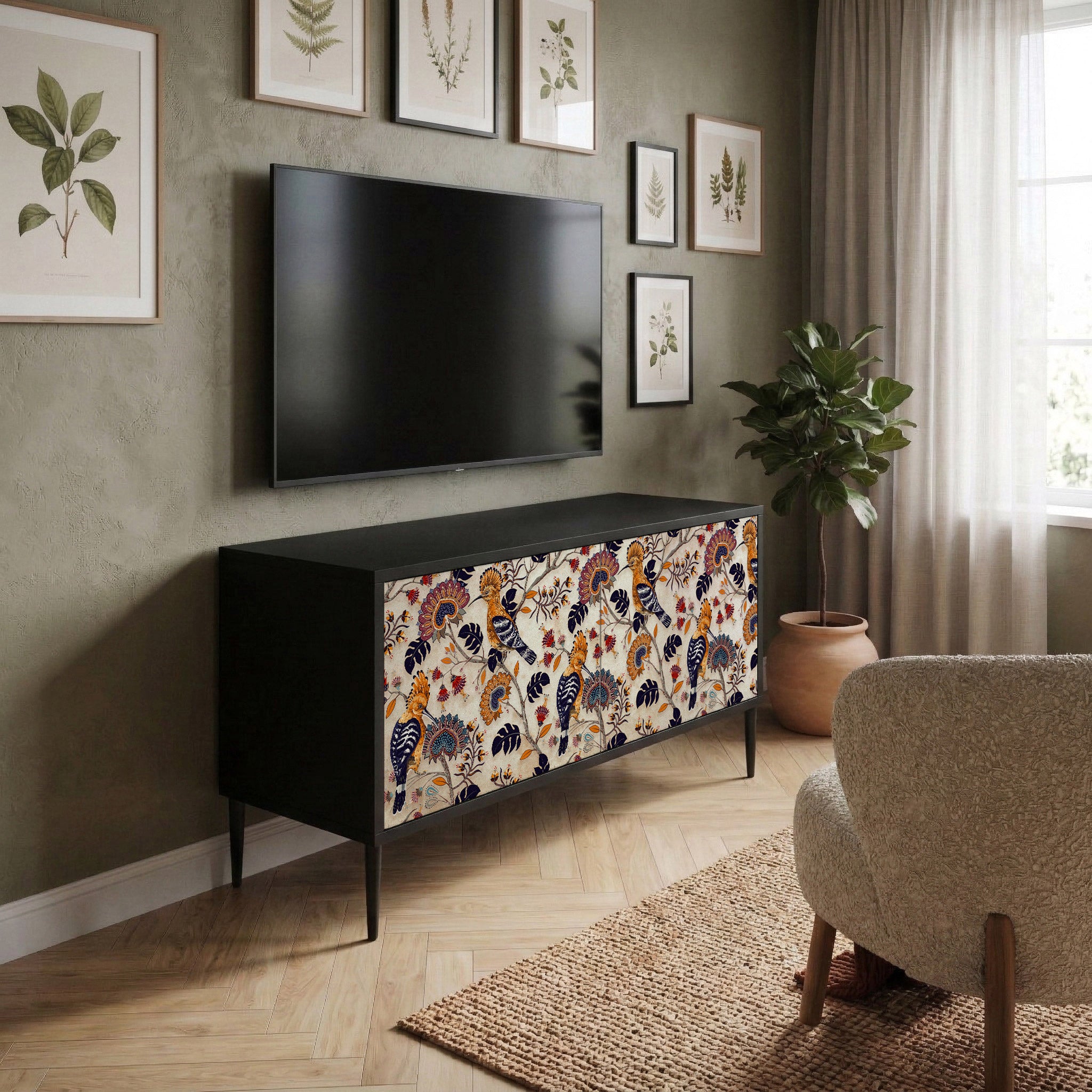 EMINENT HOOPOE Móvel de TV Compacto de 2 Portas