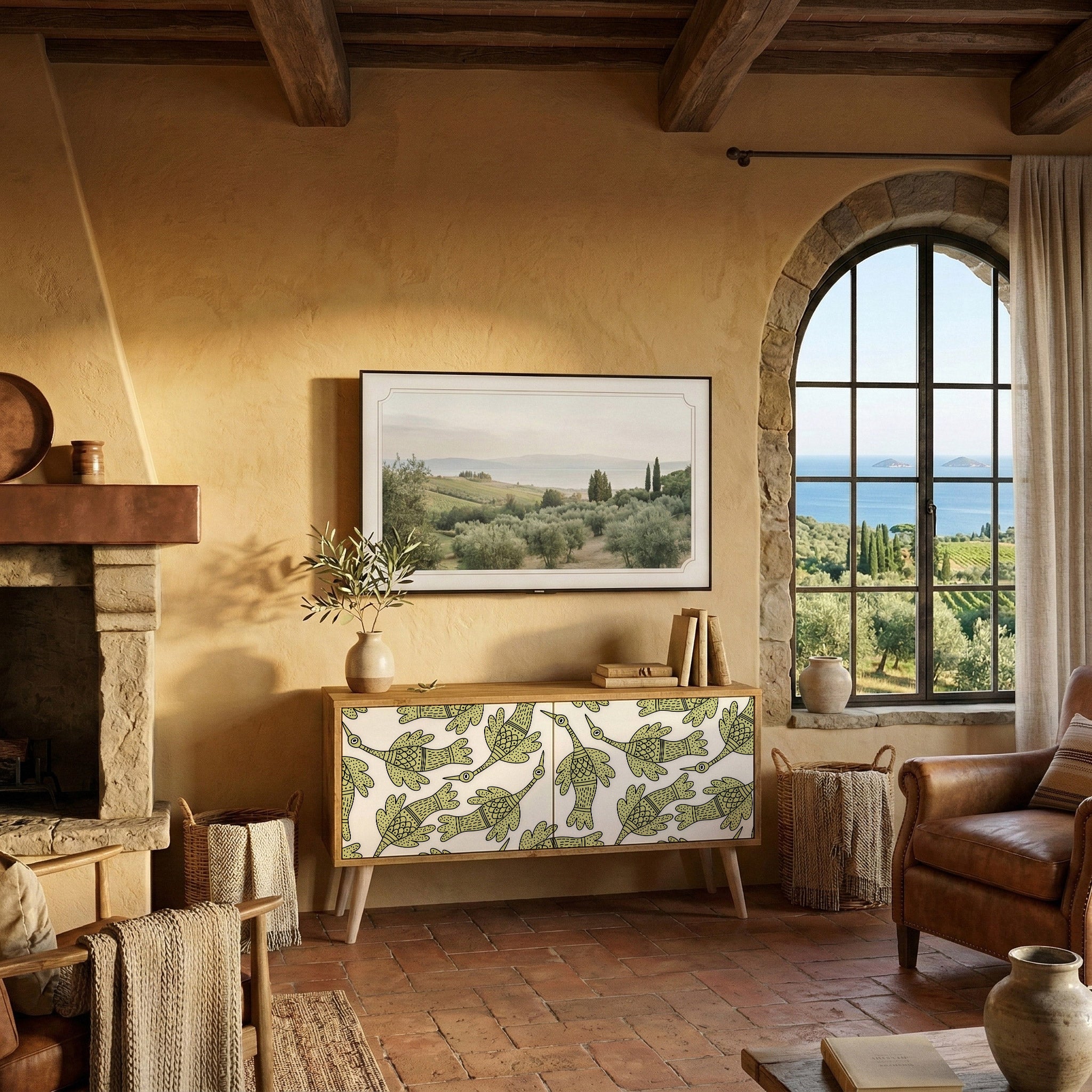 SEEDLING SONGBIRD Compact 2-Door TV Cabinet