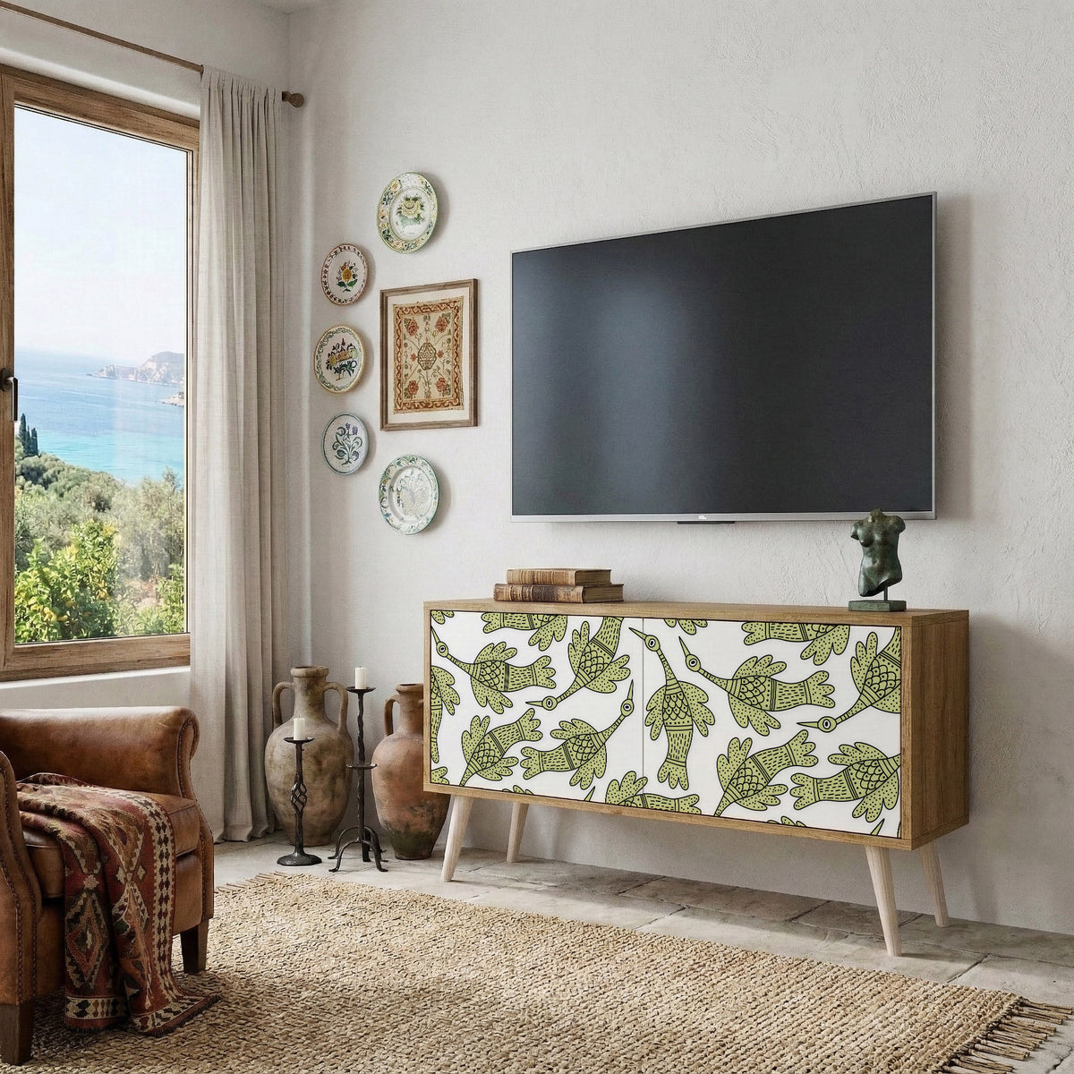 SEEDLING SONGBIRD Móvel de TV Compacto de 2 Portas