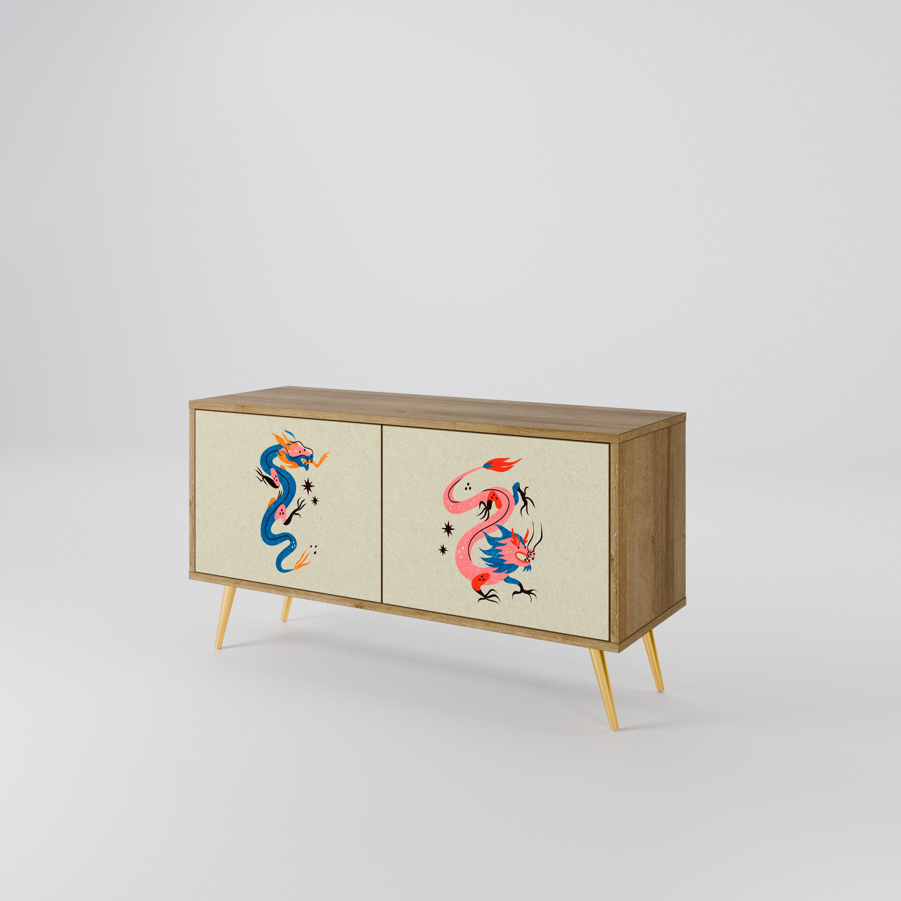 MYTHOLOGICAL CREATURES Móvel de TV Compacto de 2 Portas