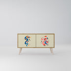 MYTHOLOGICAL CREATURES Compact 2-Door TV Cabinet