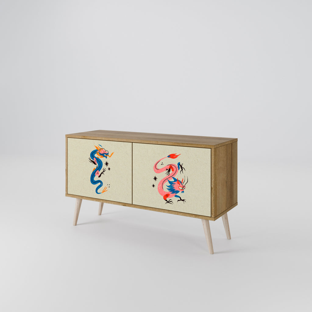 MYTHOLOGICAL CREATURES Móvel de TV Compacto de 2 Portas