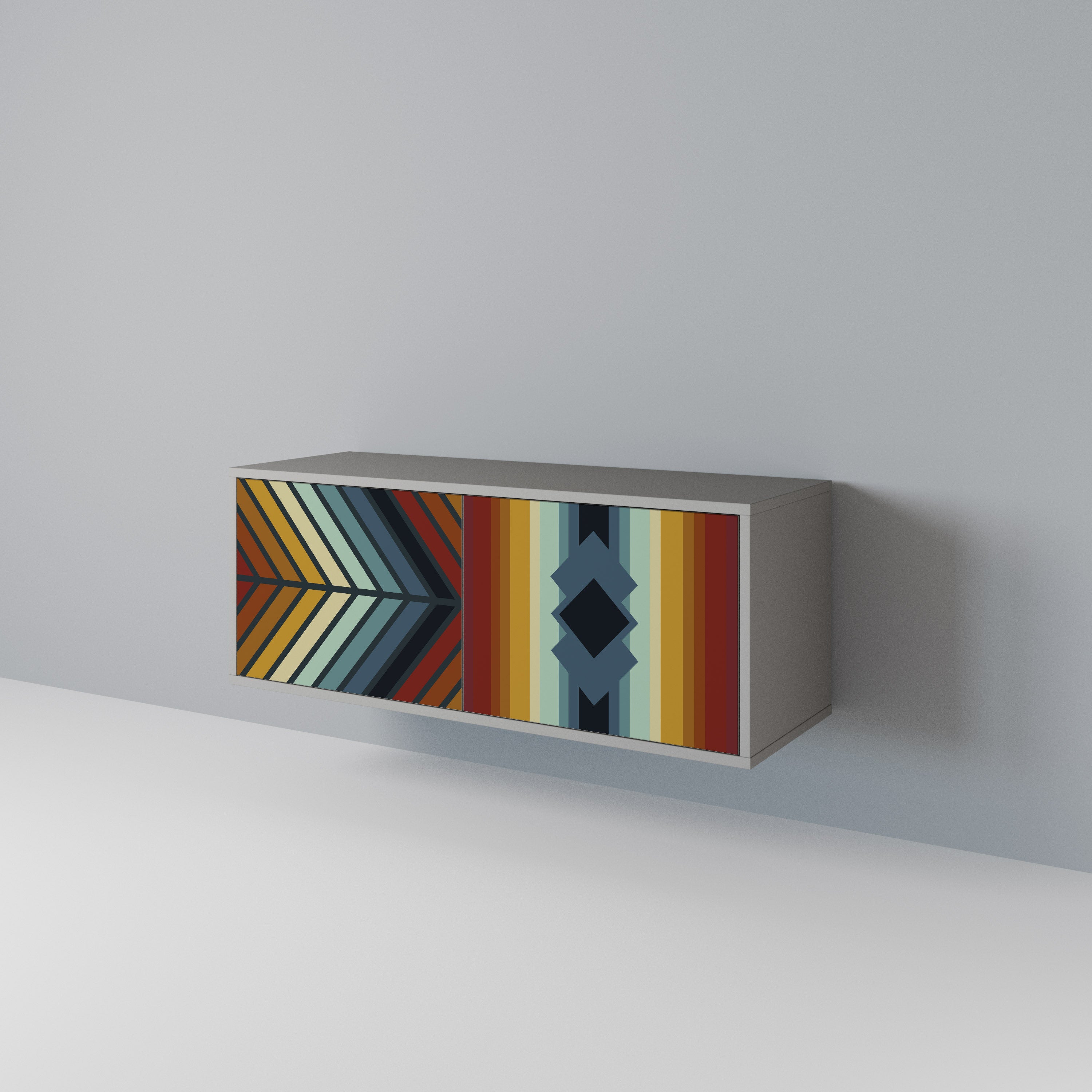 INDIGENOUS ZIGZAG Compact 2-Door TV Cabinet