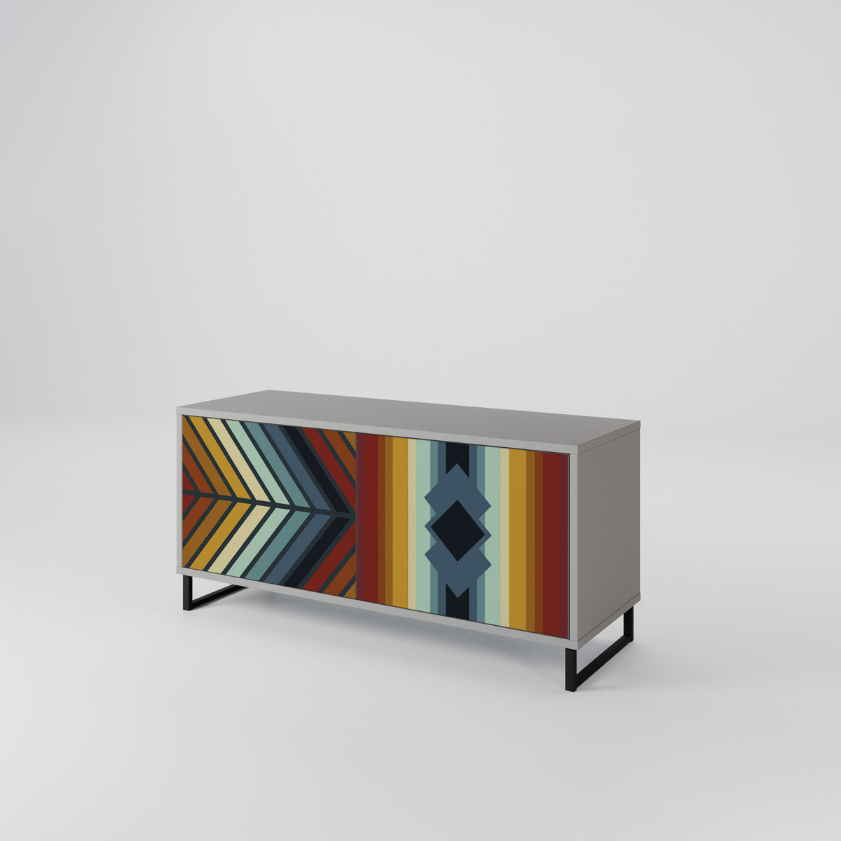 INDIGENOUS ZIGZAG Móvel de TV Compacto de 2 Portas