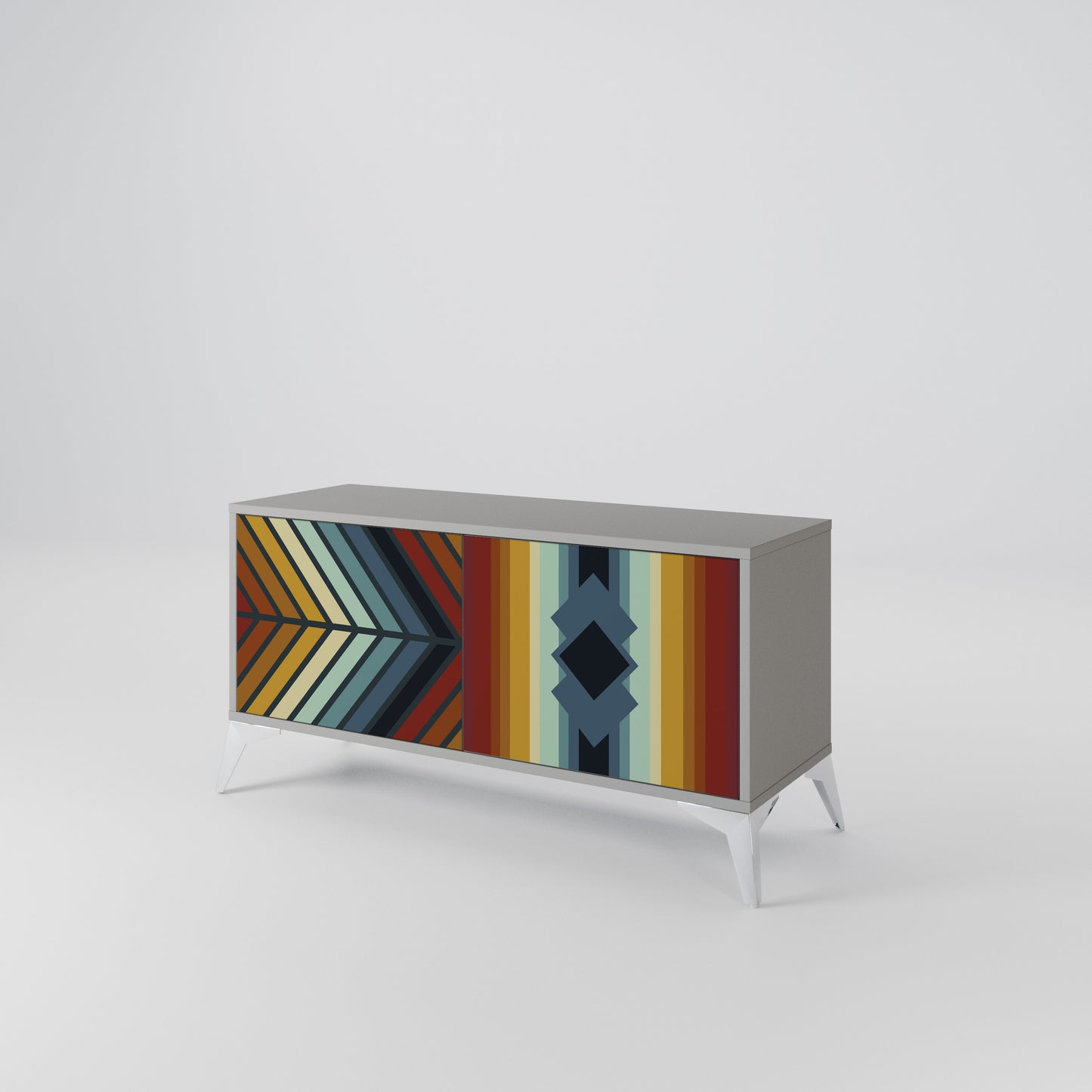 INDIGENOUS ZIGZAG Móvel de TV Compacto de 2 Portas