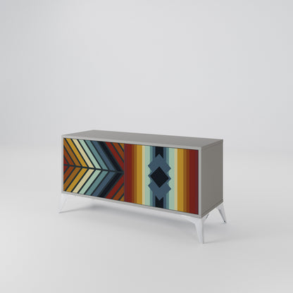 INDIGENOUS ZIGZAG Móvel de TV Compacto de 2 Portas