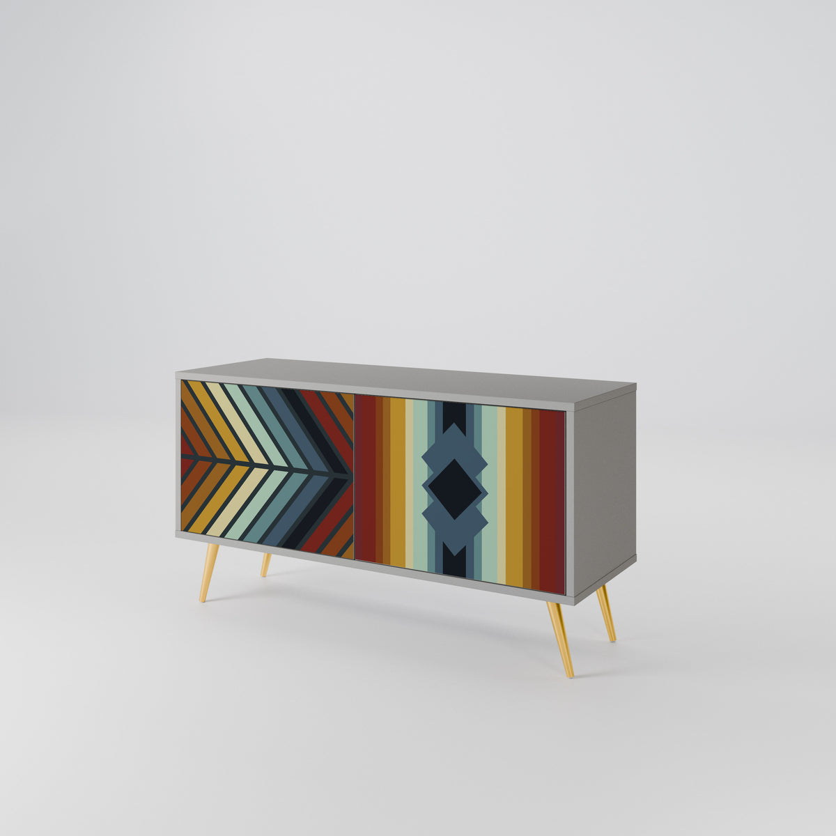INDIGENOUS ZIGZAG Móvel de TV Compacto de 2 Portas