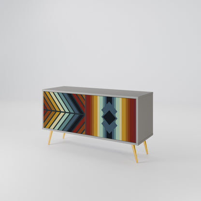INDIGENOUS ZIGZAG Móvel de TV Compacto de 2 Portas