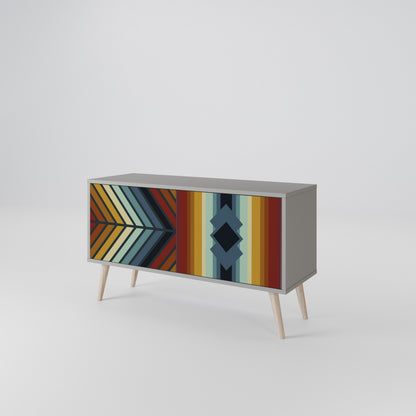 INDIGENOUS ZIGZAG Móvel de TV Compacto de 2 Portas