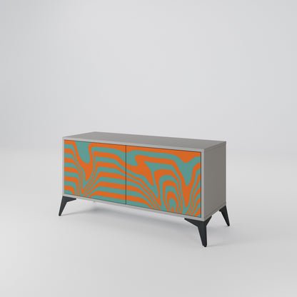 LINE COLLAPSE Móvel de TV Compacto de 2 Portas