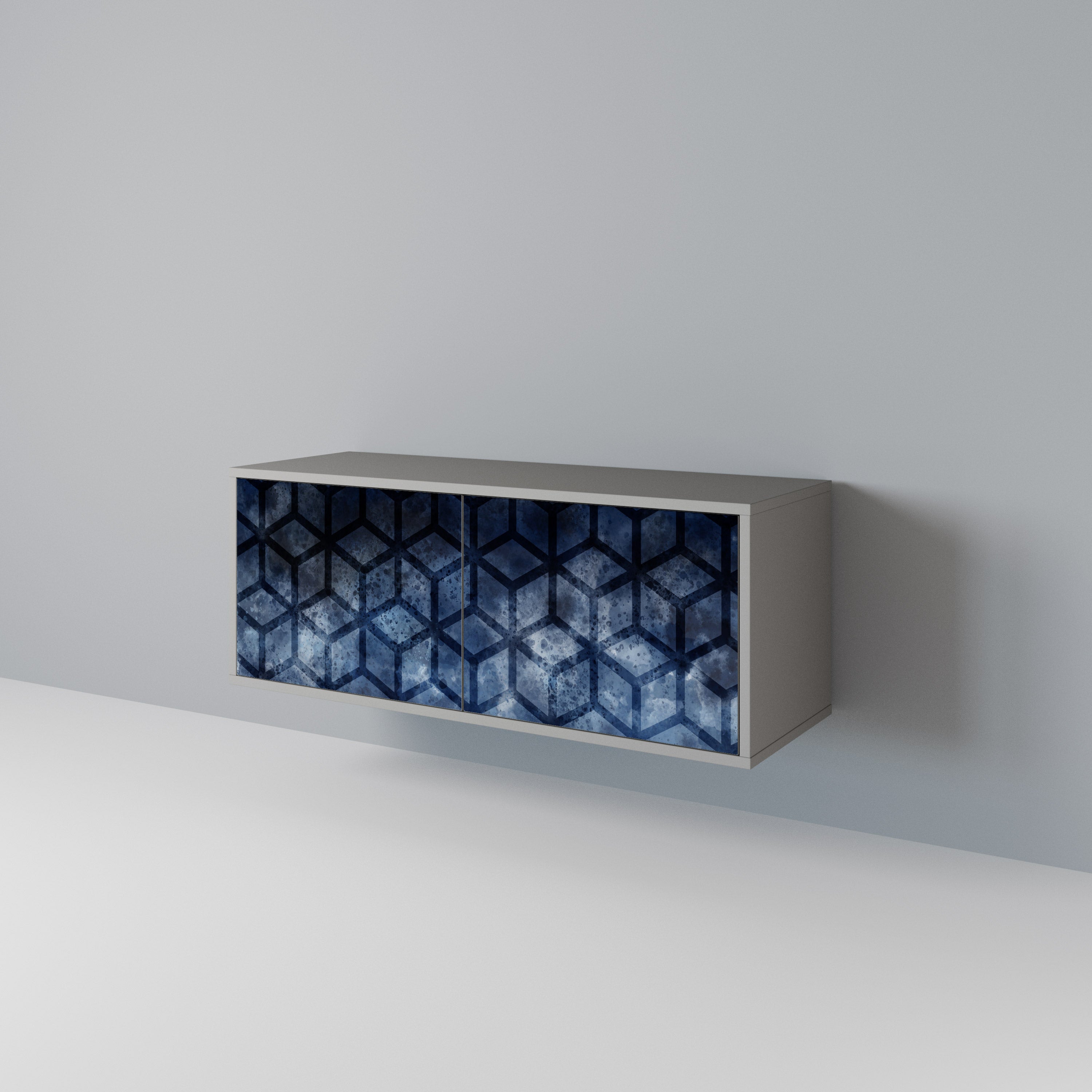 CUBIC MIST Compact 2-Door TV Cabinet