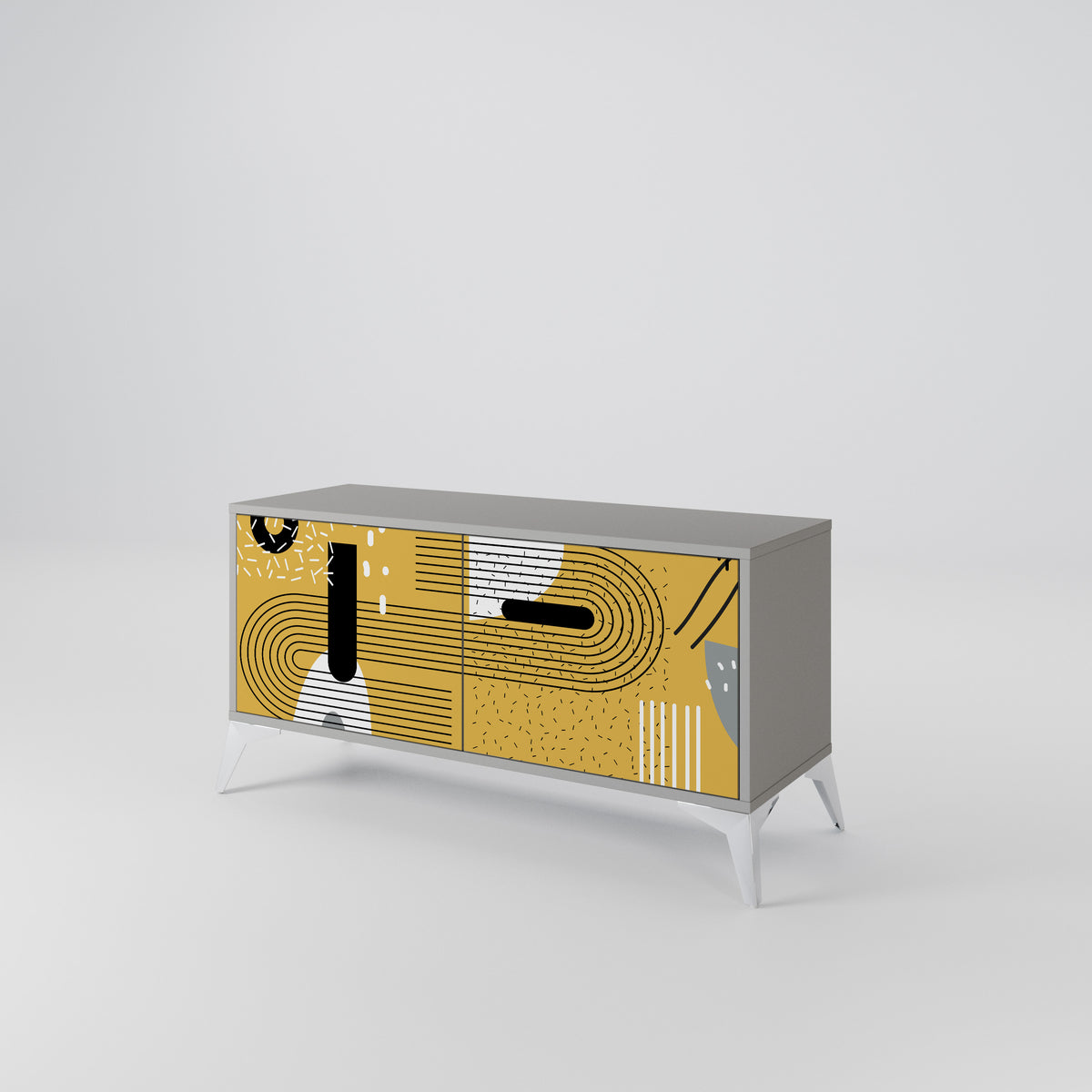 SHAPESHIFT SYMPHONY Móvel de TV Compacto de 2 Portas