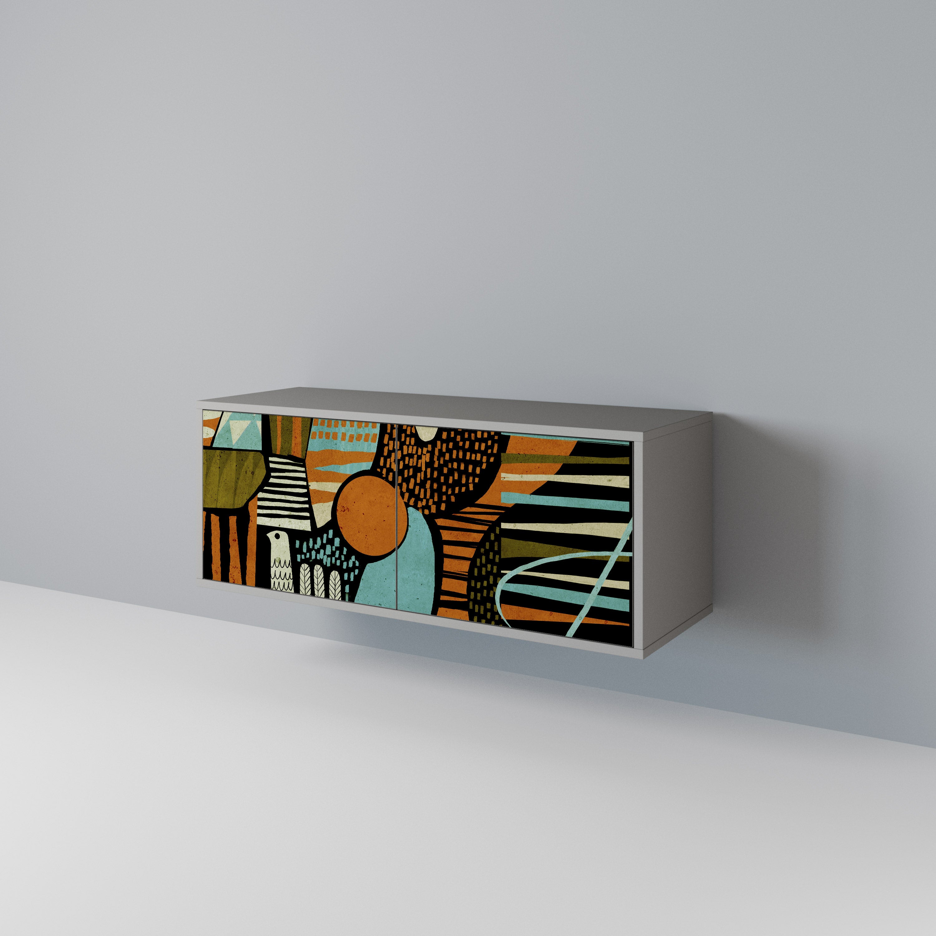 GEODE GLIMMER Compact 2-Door TV Cabinet