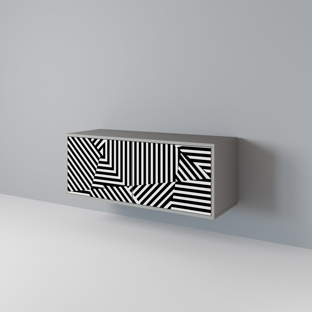 ILLUSIONARY LATTICE Móvel de TV Compacto de 2 Portas