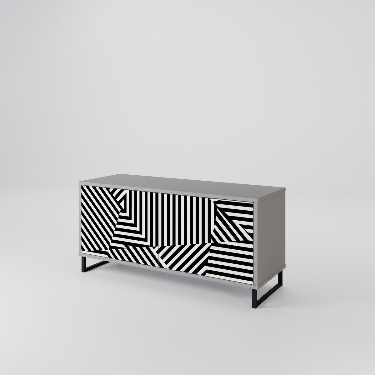 ILLUSIONARY LATTICE Móvel de TV Compacto de 2 Portas