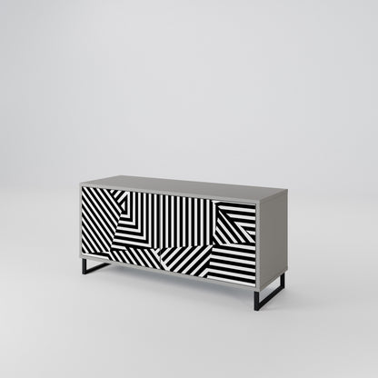 ILLUSIONARY LATTICE Móvel de TV Compacto de 2 Portas